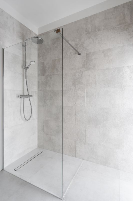 Walk-in Shower with Rain Head