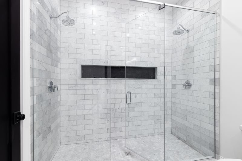Elegant Shower with Dual Shower Heads